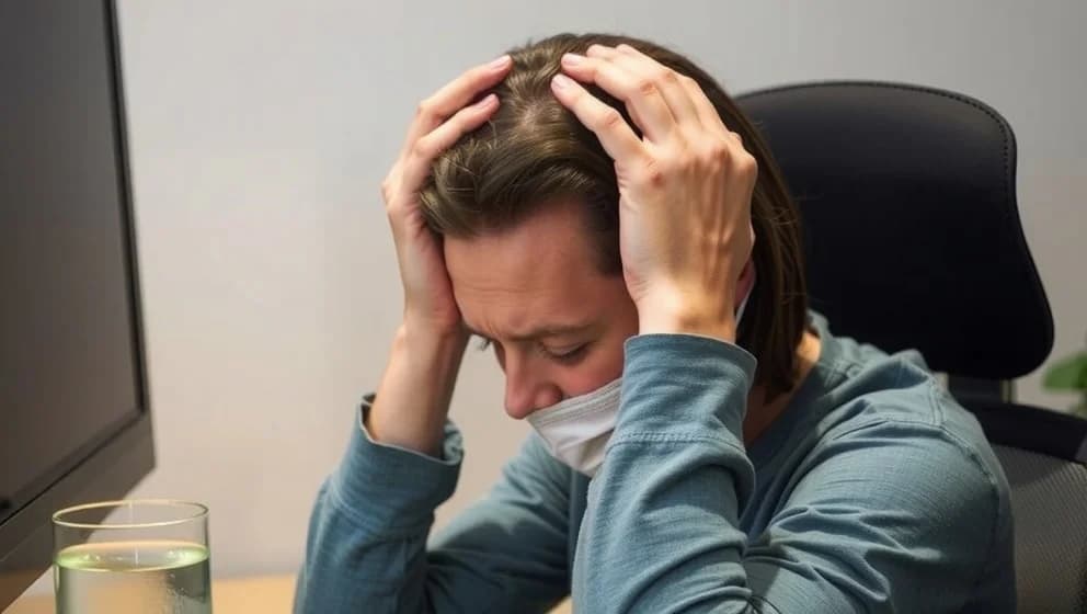 Huvudvärk bakom ögonen och pannan